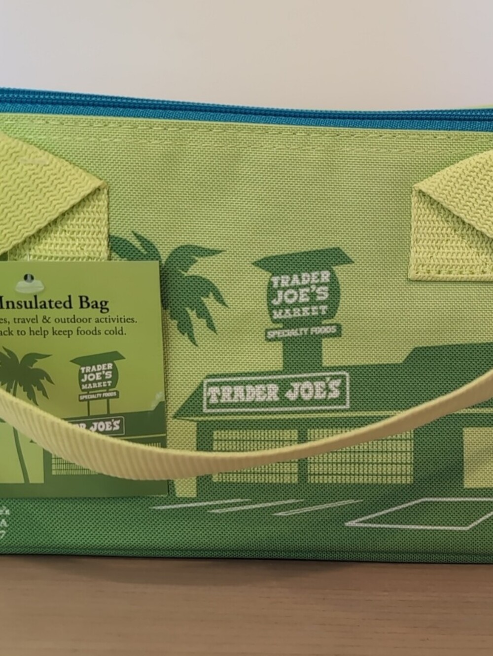 Trader Joe's Mini Insulated Lunch Bag - Lime Green